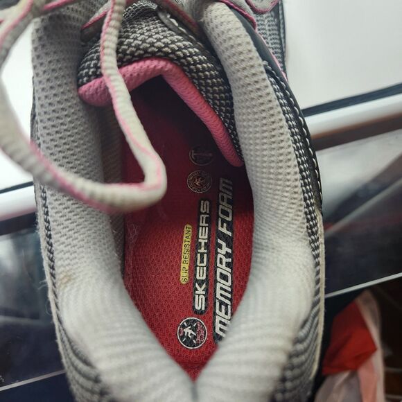 SKECHERS Work Womens Size 11 Steel Toe Memory Foam Slip Resistant Athletic Shoes - Picture 5 of 7